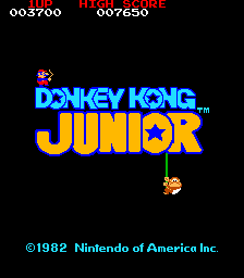 Titlesceen Donkey Kong Arkade 2