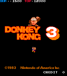 Titlesceen Donkey Kong Arkade 3